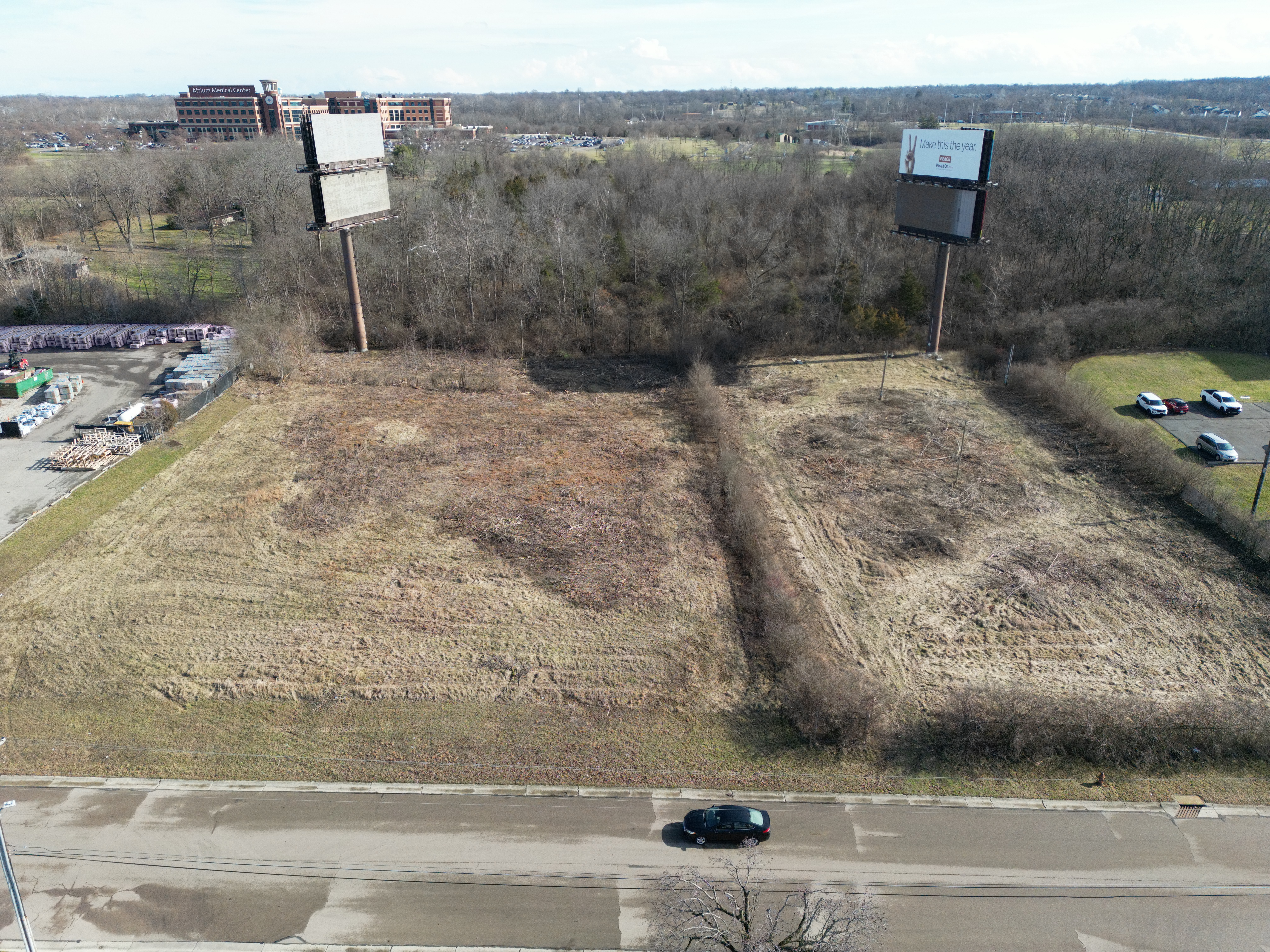 Drone view showing surrounding area